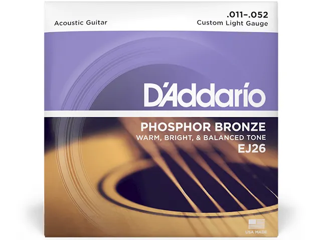 Daddario - ej26 phosphor bronze string set acoustic