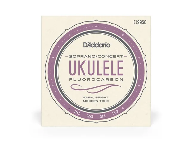 Daddario - ej99sc pro arte snarenset ukulele concert