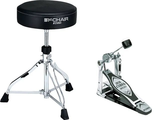 Tama - ht230 drumkruk + hp200p bassdrum pedaal pakket