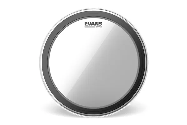 Evans - bd20emad emad clear bass drum head, 20 inch