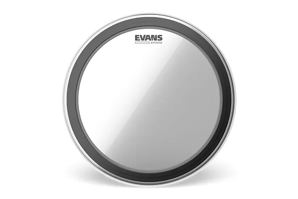 Evans - bd20emad2 emad2 clear bass drum head, 20 inch
