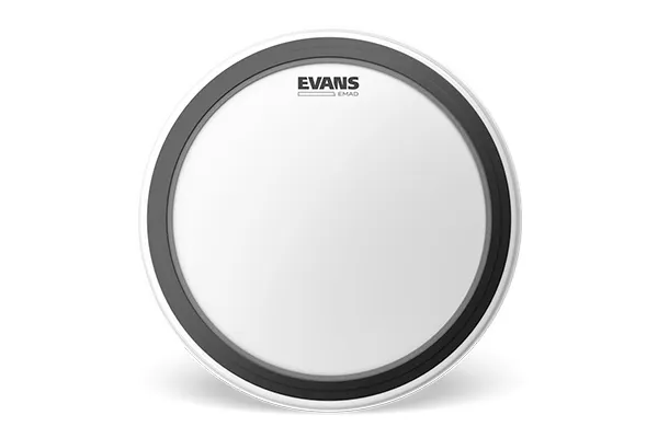 Evans - bd20emadcw emad coated white bass drum head, 20 inch