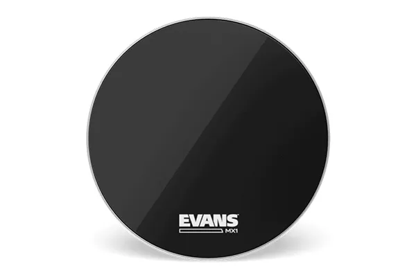 Evans - bd20mx1b mx1 marching bassdrumvel zwart 20"