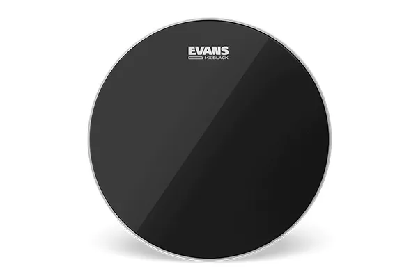 Evans - tt12mxb mx1 marching tenor drumvel zwart 12"