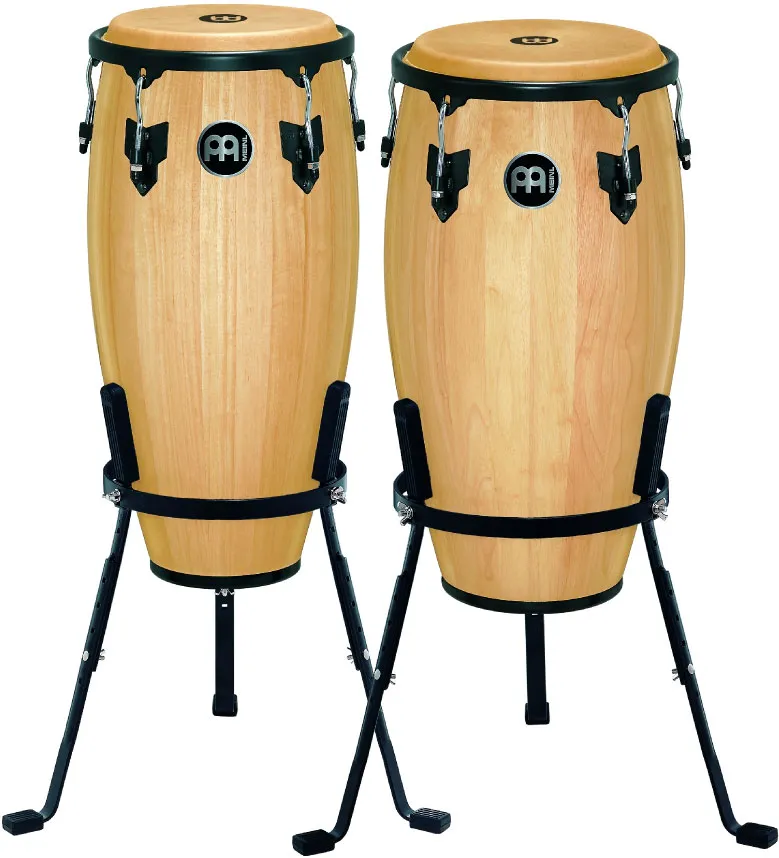 Meinl - hc512nt conga set headliner 11" & 12'' naturel met stands