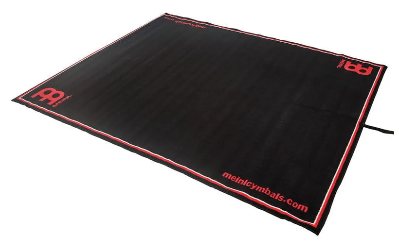 Meinl - mdr-bk black drum mat 1.6x2.0