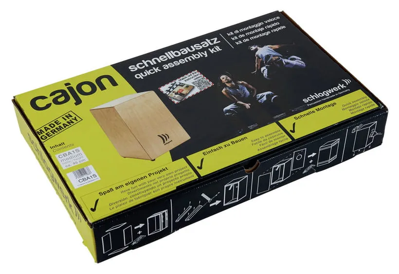 Schlagwerk percussion - cba1s cajon schnellbausatz / cajon quick assembly kit, mediu