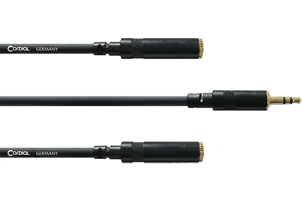 Cordial - cfy03wyy koptelefoon splitter kabel - 0,3m
