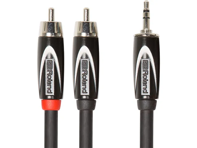 Roland - rcc-10-352r splitter kabel mini-jack (trs)- 2x tulp (rca) 3m