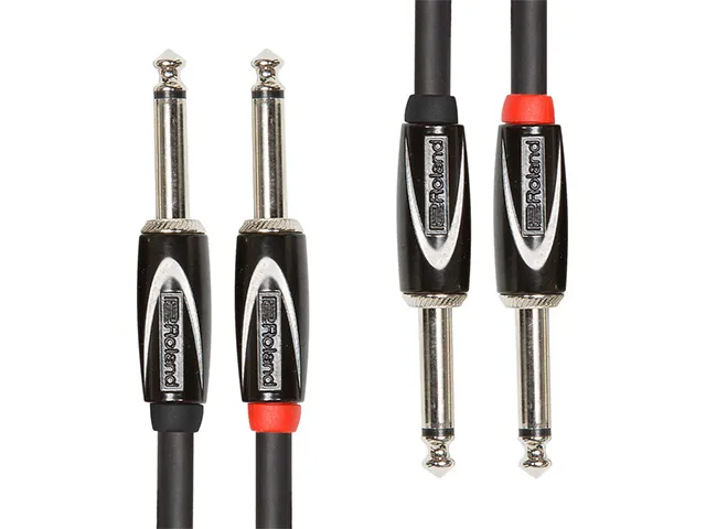 Roland - rcc-3-2814 dual kabel 6,3mm mono jack 1m