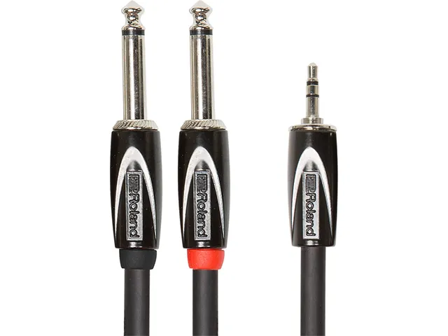 Roland - rcc-5-3528 splitter kabel - 3,5mm jack - 2x 6,3mm jack, 1,5m