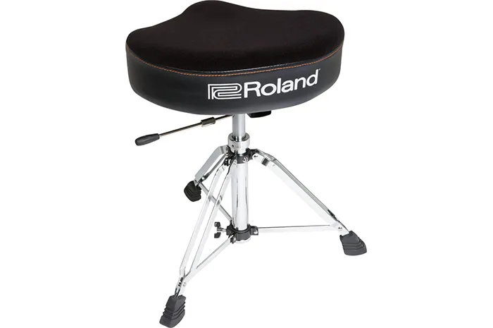 Roland - rdt-sh gaslift drumkruk met velour zadel zitting