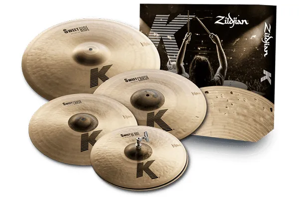 Zildjian - ks5791 k sweet cymbal set 15"hh,17"cr,19"cr, 21"rd
