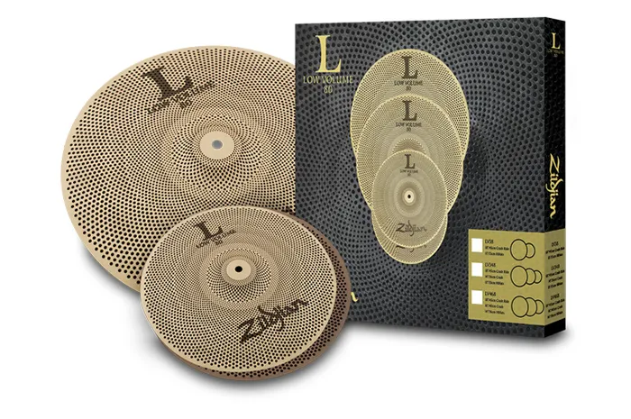 Zildjian - lv38 cymbal set, low volume, 38 cymbal pack, 13h/18crr