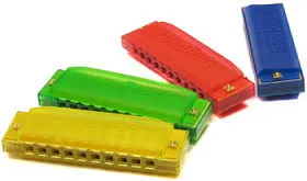 Hohner - happy yellow colour mondharmonica