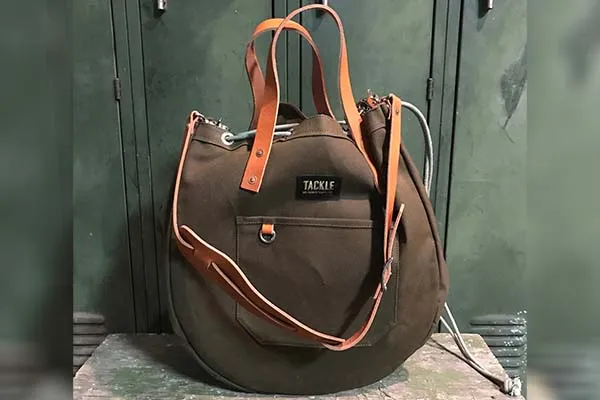 Tackle - ctsb-fg snare drum bag cinch-tite canvas forest green