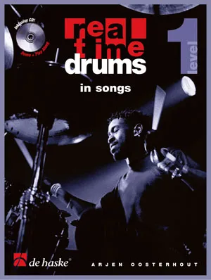 Boek - real time drums in songs level 1 (bk-cd) oosterhout