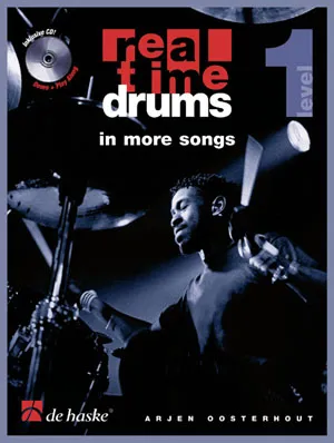 Boek - real time drums in more songs level 1 (bk-cd) oosterhout