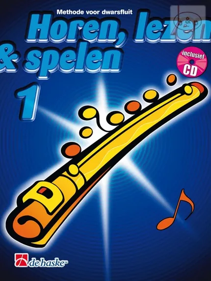 Boek - horen, lezen & spelen dwarsfluit 1 + cd