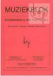 Boek - muziekblok broekmans & van poppel a4 notenschrift