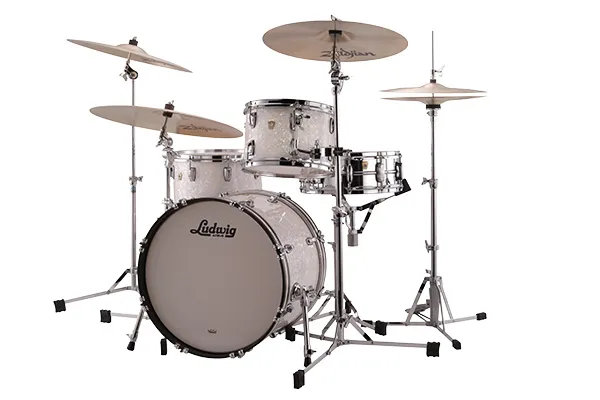 Ludwig - l84023ax0p drums 20" downbeat classic maple white marine pea