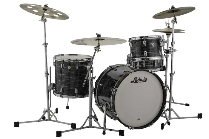 Ludwig - l84233ax1qwc classic maple 22" fab vintage black oyster