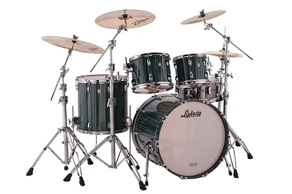 Ludwig - b-stock l8424axlg drumset classic maple electrostatic green
