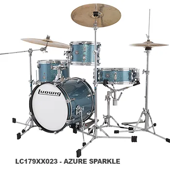 Ludwig - lc179xx023 breakbeats questlove 4pc azure sparkle drumstel
