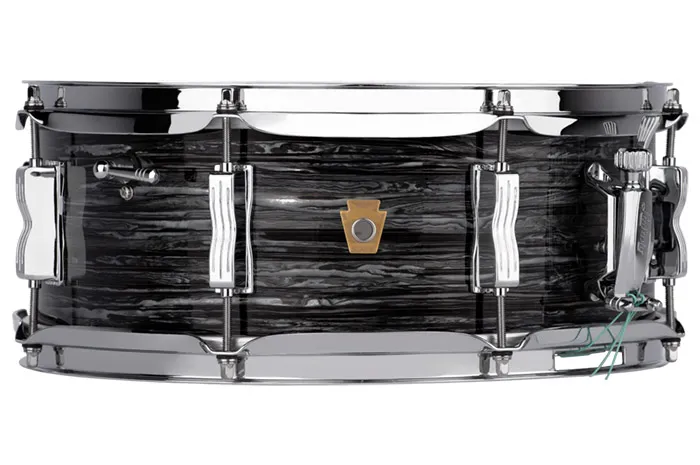 Ludwig - 5.5x14 legacy mah  "jazz fest" snare - vintage black oyster